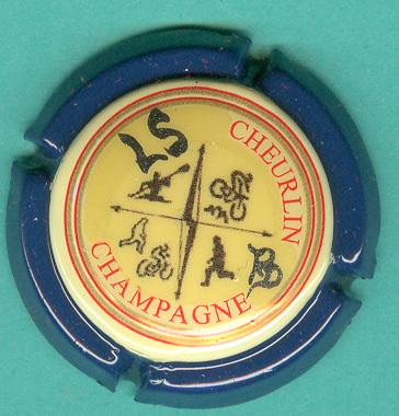 Champagne Cheurlin LS - Capsule peinte à la main pour l'Echappée Champenoise