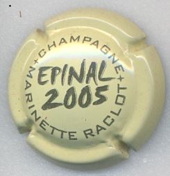 PALM - N° 55 a Numérotée / 150 Ex capsule de champagne Raclot Marinette 